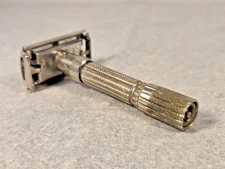Vintage Gillette Fatboy F 4 1960 Safety Razor Adjustable 1-9 Dial Indicator