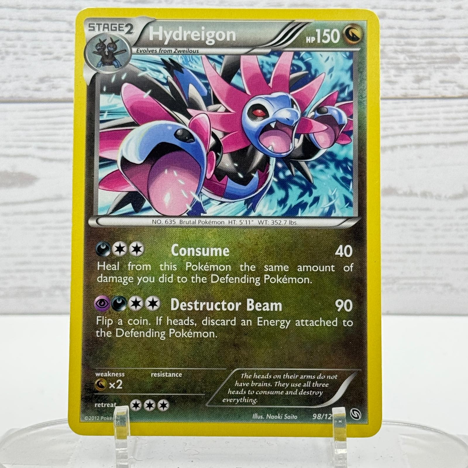 Hydreigon 98/124 Dragons Exalted Pokemon LP