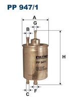 Filtron Kraftstofffilter FüR Chrysler MERCEDES-BENZ Puch
