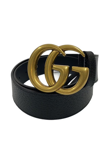 GUCCI Men's Leather Belt in Black (Product Code: 406831, DJ20T, Sizes: 80, 32, 5