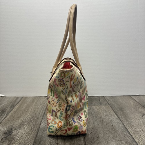 Dooney & Bourke Multi Ruby Tote Bag Crayon Style 12” X 6” X 10” - Picture 2 of 7
