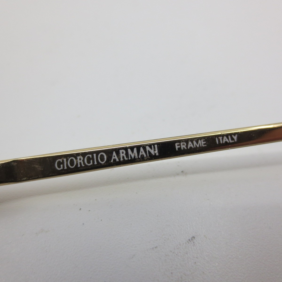 Giorgio Armani 166 785 Gold Tortoise Oval Eyeglasses Frames Italy