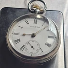 Stunning Antique 1892 Sterling Silver Waltham Open Face Pocket Watch Working