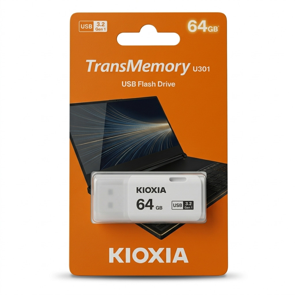 Kioxia Usb 3.2 64Gb U301 - Weiß 4582563850033 - Image 2