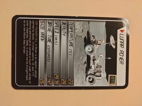 2008 Top Trumps cards SPACE🌑 (you pick) single cards Free Shipping - Picture 23 of 31