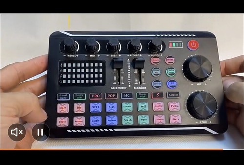 DJ Audio Mixer, Live Sound Card And Audio Interface, perfect For Podcast, Stream - Picture 3 of 9