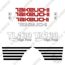 Fits Takeuchi Tl 130 High Flow Decal Kit Skid Steer - 7 Year Outdoor 3m Vinyl