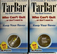 TarBar Cigarette Filters Disposable (2 Boxes / 64 Total) FREE SHIP FROM TN