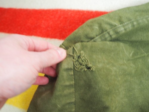 VTG 40s WW2 Olive Green Named Faded Military Army Duffle Sea Bag 34x18 - Picture 8 of 8