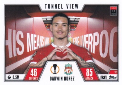 Topps Match Attax Champions League Extra 23/24 Tunnel View 121 Darwin Nunez
