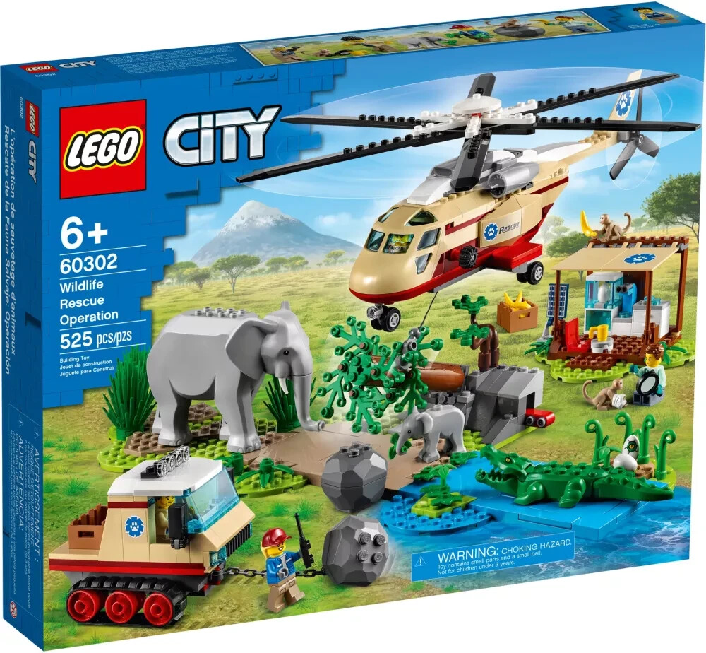 L'Opération de Sauvetege des Animaux Sauvages Lego City 60302 pour jouer en famille