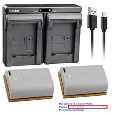 Kastar Battery Dual USB Charger for Canon LP-E6 LP-E6N  XC10 XC15 6D2 7D2 5D2