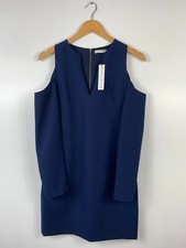 Alice + Olivia Niko Cold-Shoulder Bodycon Navy Blue Size 6