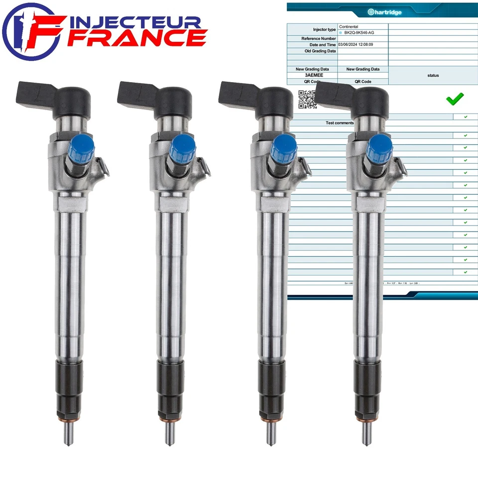 4x BK2Q9K546AG Siemens Injecteur Ford Transit Citroen Jumper 2.2TDCi A2C59517051 - Photo 3/4