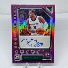 2023-24 PANINI DONRUSS OPTIC XAVIER TILLMAN PINK PRIZM AUTOGRAPH #’D /25 CELTICS