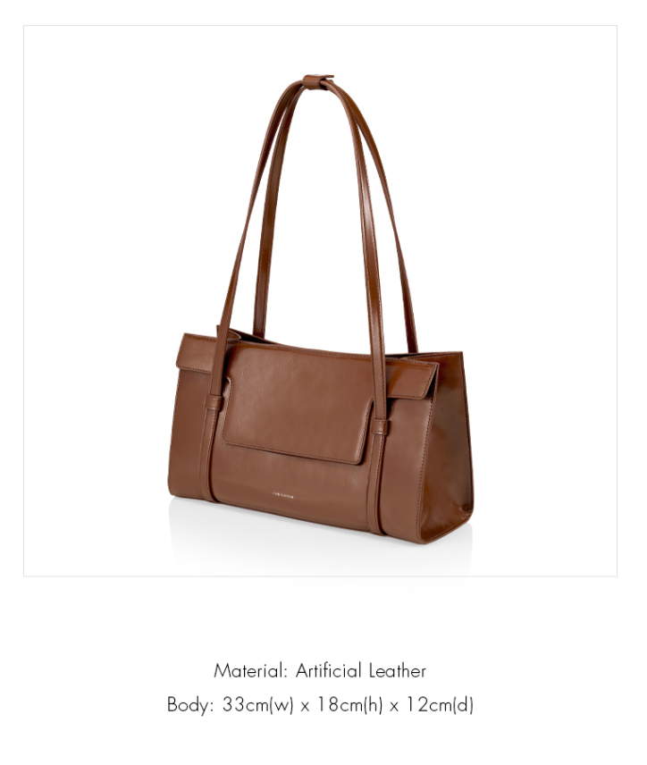 FIND KAPOOR MARTY BAG S 33 CRNKLED DARK BROWN /Shoulder Bag