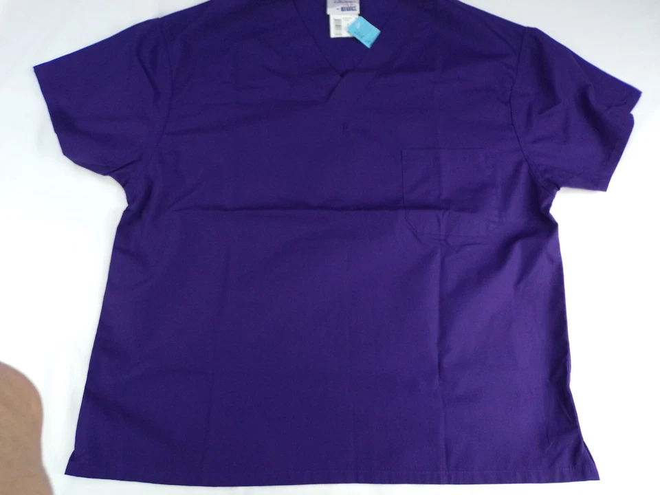 THREE NEW Scrubs Tops Medici Collection EWC Womens X-Small V Neck Pockets L24 - Image 4 of 4