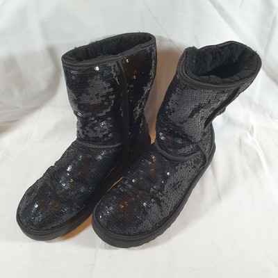 ugg black sequin boots