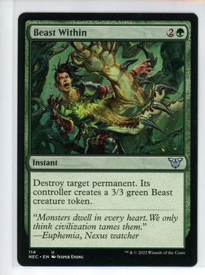BEAST WITHIN Neon Dynasty Commander #114 NEC(NM+)(MTG)