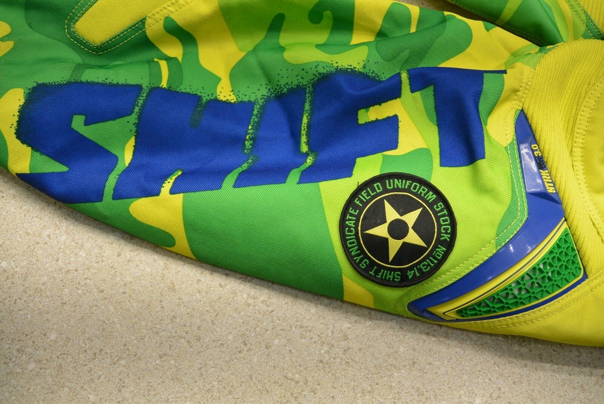 Shift MX Syndicate Ride Club Yellow And Green Size 32 Pants