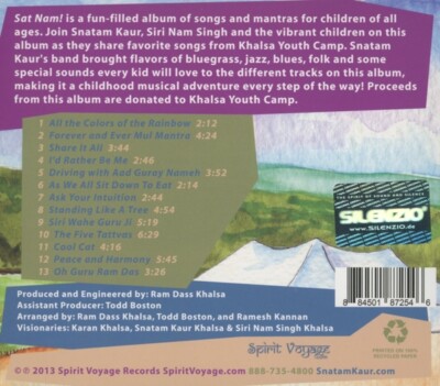 SNATAM KAUR - SAT NAM! SONGS FROM KHALSA YOUTH CAMP   CD NEU
