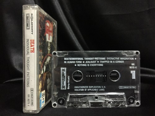 Death Individual Thought Patterns Cassette Tape (Relativity 1993) Death Metal - Picture 3 of 3