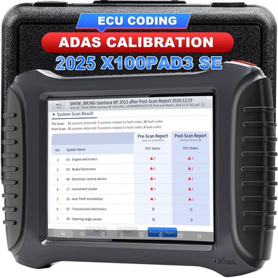 2025 NEWEST XTOOL X100PAD3 SE Auto Diagnostic Scanner Bidirectional K!ey Coding