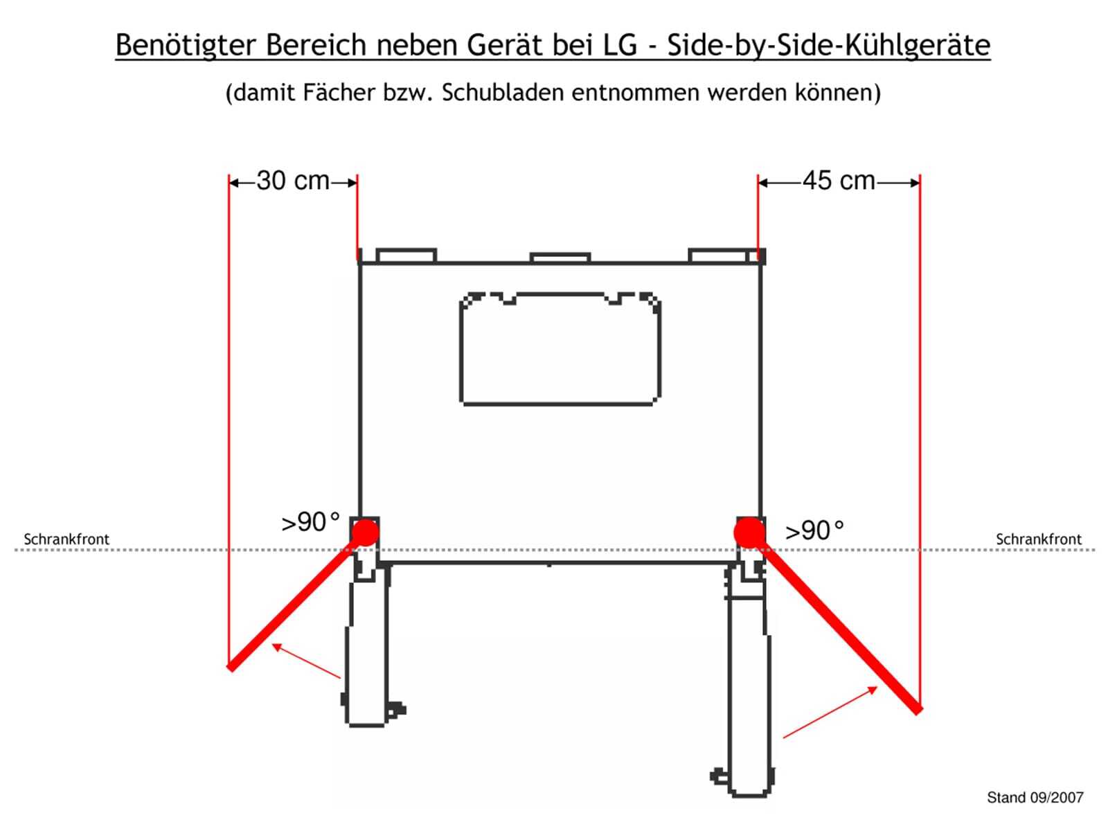 LG GSJ 561 PZUZ Side by Side KühlGefrierKombination Steel BWare eBay