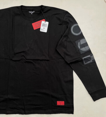 Carhartt Wip X Slam Jam T-Shirt Long Sleeve XL  Black Urban Streetwear Work RAR