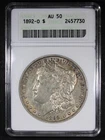 1892-O Morgan Dollar graded AU50 by ANACS Soapbox Holder Nice Coin