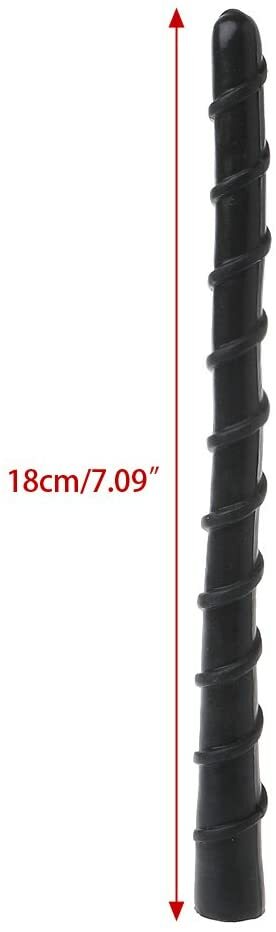 Antenna Auto Sportiva Corta Nero Per Autoradio AM FM 18 cm Adatto Per Toyota foto 3