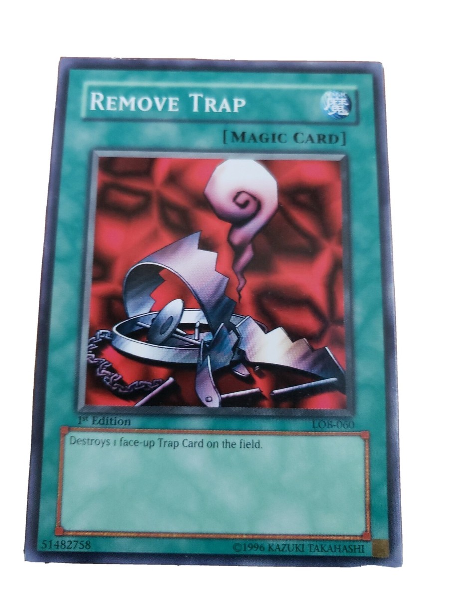 yugioh remove trap card REMOVE TRAP ( MAGIC CARD) . 1996 yugioh cards 1st edition