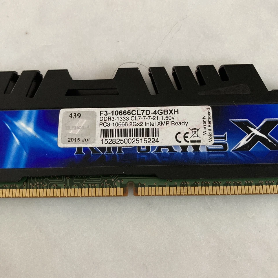 G.SKILL Ripjaws X Series 2GB DDR3 SDRAM DDR3 1333 - F3-10666CL7D-4GBXH - Image 2 of 3