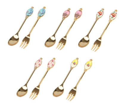 Royal Albert 100 Years Refresh Teaspoon&Fork 10 SET (1950-1990) Genuine