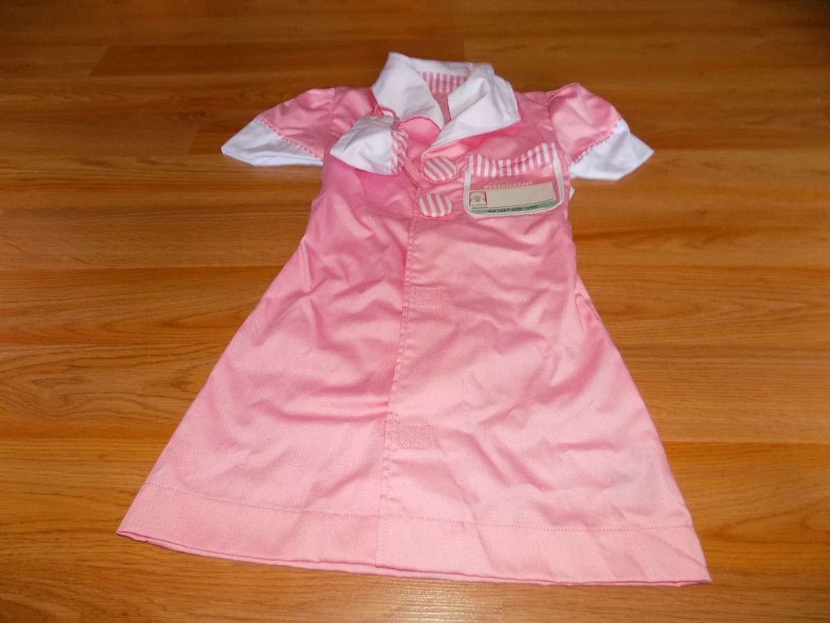 Size Ages 3-6 Melissa Doug Waitress 50's Diner Pink Role Play