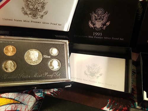 Complete 1992-1998 U.S. Mint Premier Silver Proof Sets Excellent Condition Coins - Picture 7 of 14