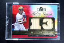 2012 Topps Tribute Baseball Debut Digits Dual Bat Relic Roberto Clemente #/10