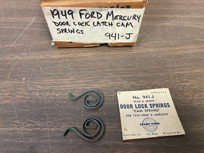 1949 FORD MERCURY DOOR LOCK LATCH CAM SPRINGS PAIR NEW NORS CHAMP 724 ...