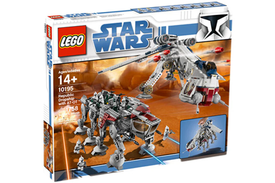 Brand NEW LEGO STAR WARS Republic Dropship with AT-OT 10195 - Main Image