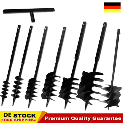 Hand Erdbohrer Brunnenbohrer Brunnenbau Brunnenbohrgerät Erdlochbohrer 7 Größe