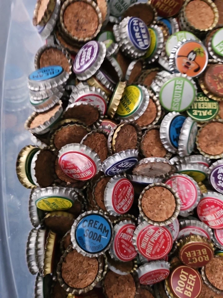 Lote de 10 tapas de botellas de refresco pop vintage TODAS SIN USAR lote surtido misterioso Foto 3 de 4