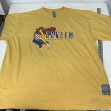 Vintage Y2K Platinum Fubu Harlem Globetrotters Shirt XXL RARE Yellow Nice 2xl