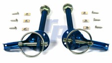 Produktbild - raceparts.cc® Haubenhalter, Aluminium, blau, Schnellverschluss