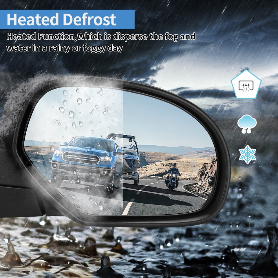 Power Heated Puddle Light Tow Mirrors For 2007-2013 Chevy Silverado Sierra 1500 - Foto 5