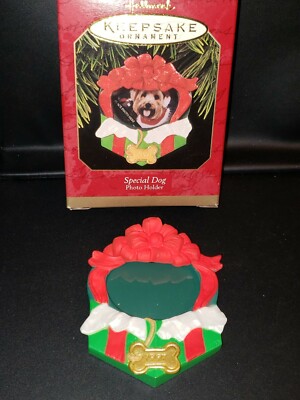 Hallmark SPECIAL DOG 1997 Keepsake Photo Frame Ornament MINT IN BOX