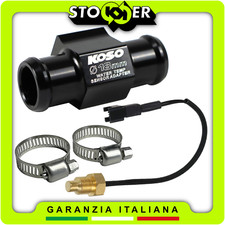 RACCORDO 18MM TUBO ACQUA + SENSORE BULBO M10x1 TEMPERATURA per TERMOMETRO KOSO