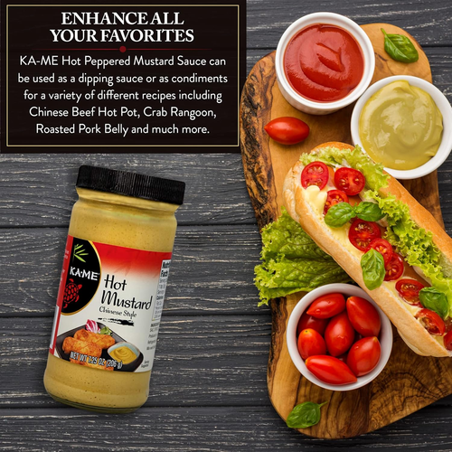 Hot Peppered Mustard - Chinese Style - 7.25 Oz (Pack of 1) - Picture 2 of 12