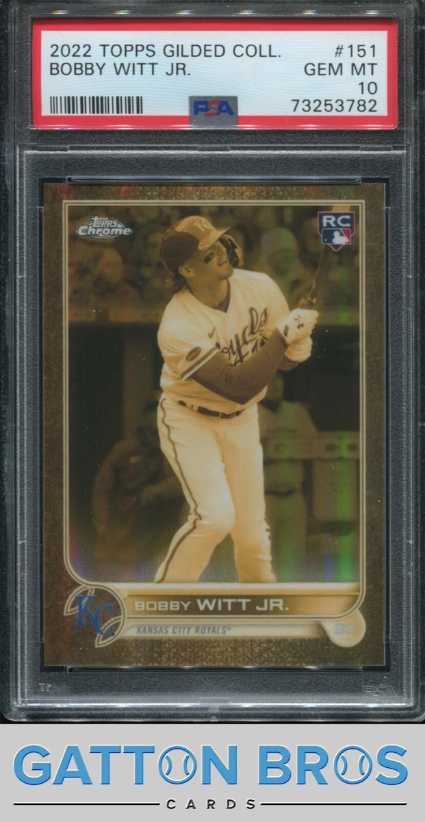 2022 Topps Gilded Collection #151 Bobby Witt Jr. PSA 10 GEM MINT