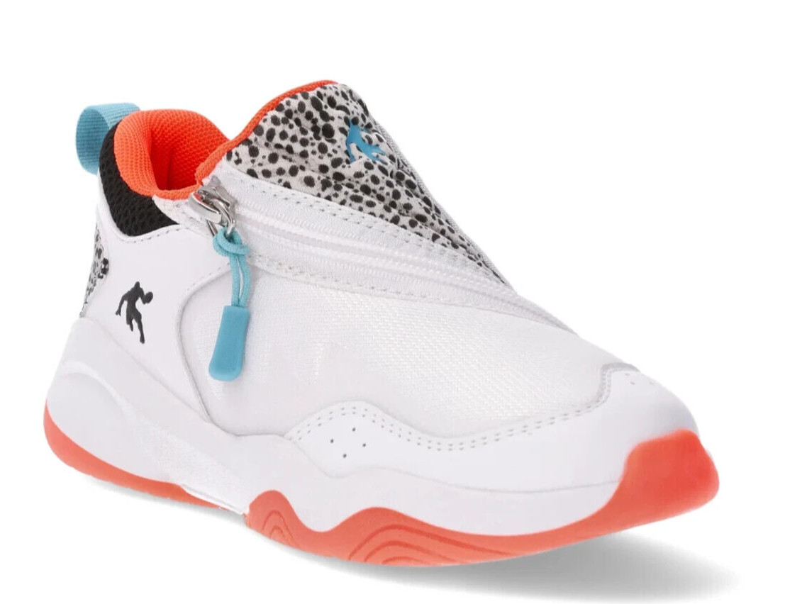 AND1 Big Boys Zip Basketball Sneakers, size 6 Color White