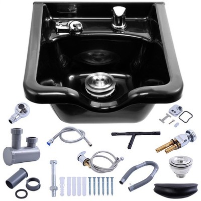 Shampoo Bowl ABS Plastic Sink Hair Wash Salon Spa Beauty Barber Shop Equipment